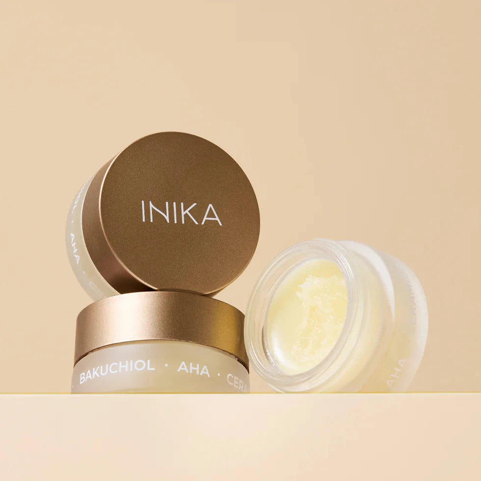INIKA Organic lūpų kaukė AHA + BAKUČIOLIS, 5ml