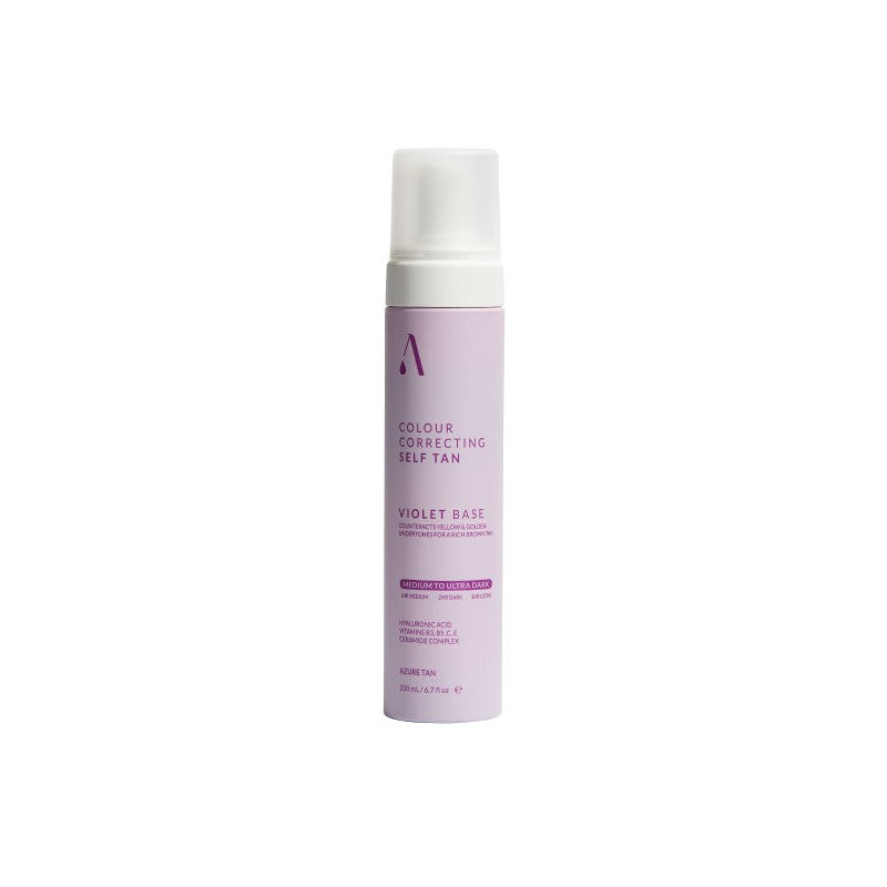 Azure Tan “Violet Base” Greito poveikio savaiminio įdegio putos – vidutinis / tamsus atspalvis, 200ml