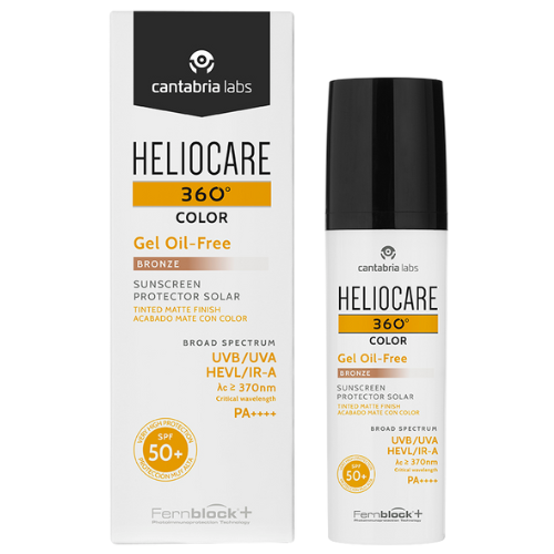 HELIOCARE 360 COLOR OIL-FREE APSAUGINIS GELIS NUO SAULĖS SU ATSPALVIU SPF 50+, 50ml