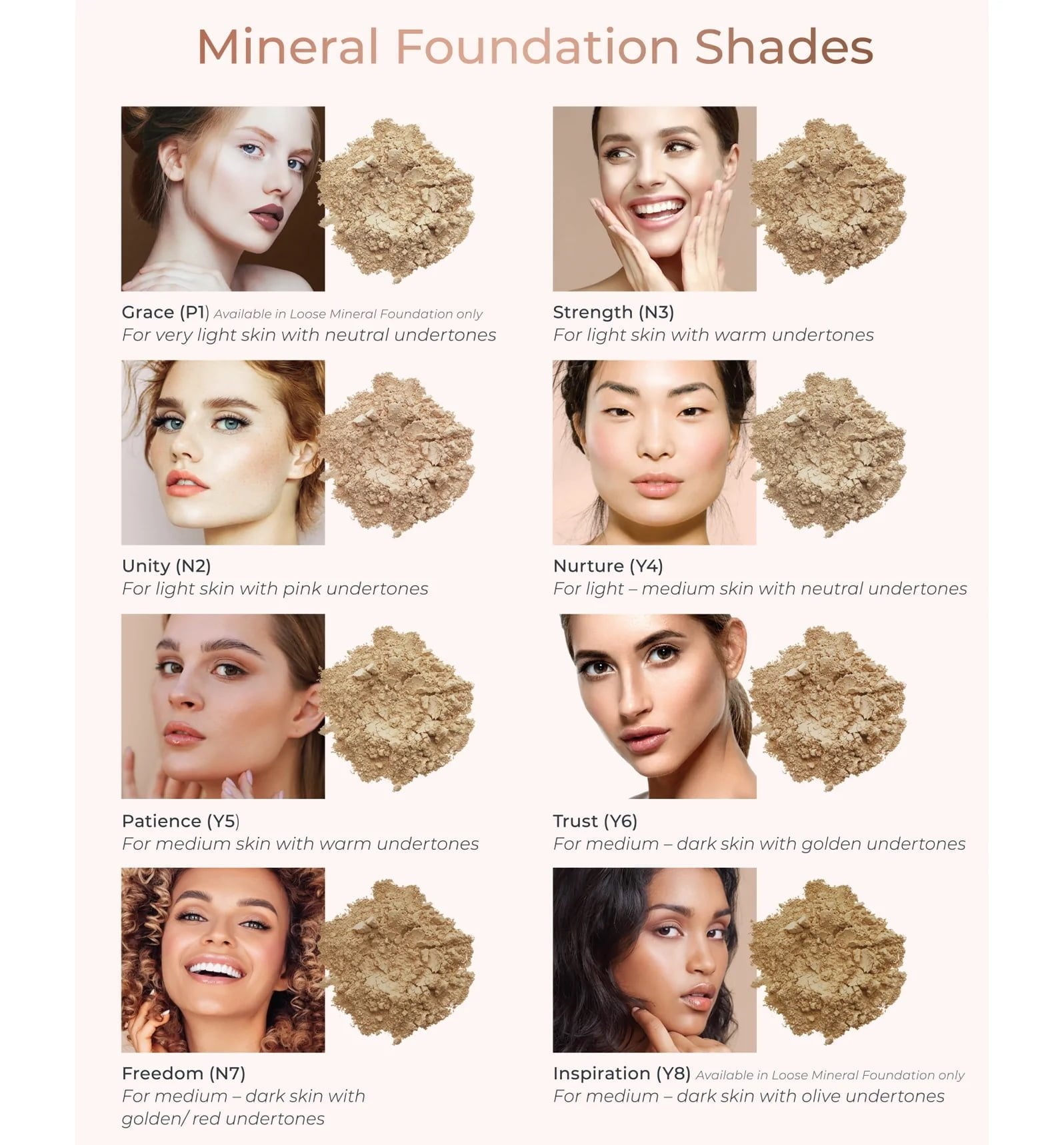 INIKA ORGANIC BIRI MINERALINĖ PUDRA SPF 25, 8g