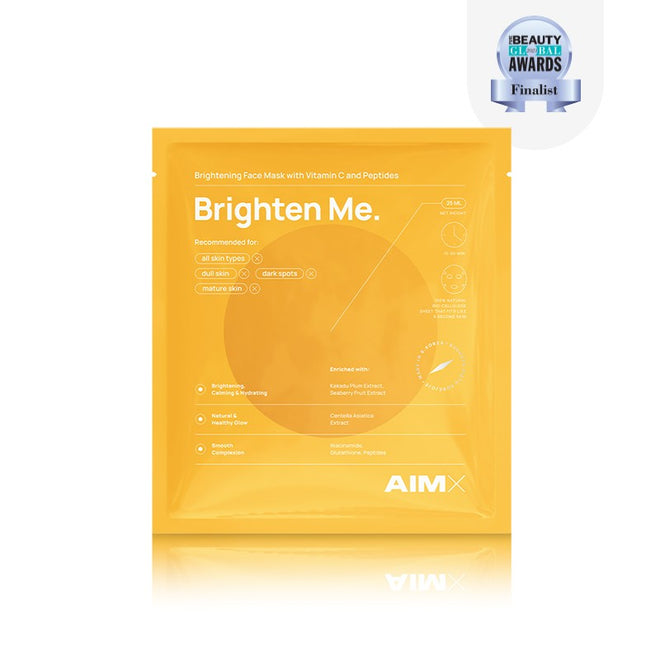 Greito poveikio skaistinanti veido kaukė su vitaminu C AIMX „Brighten Me“, 1vnt