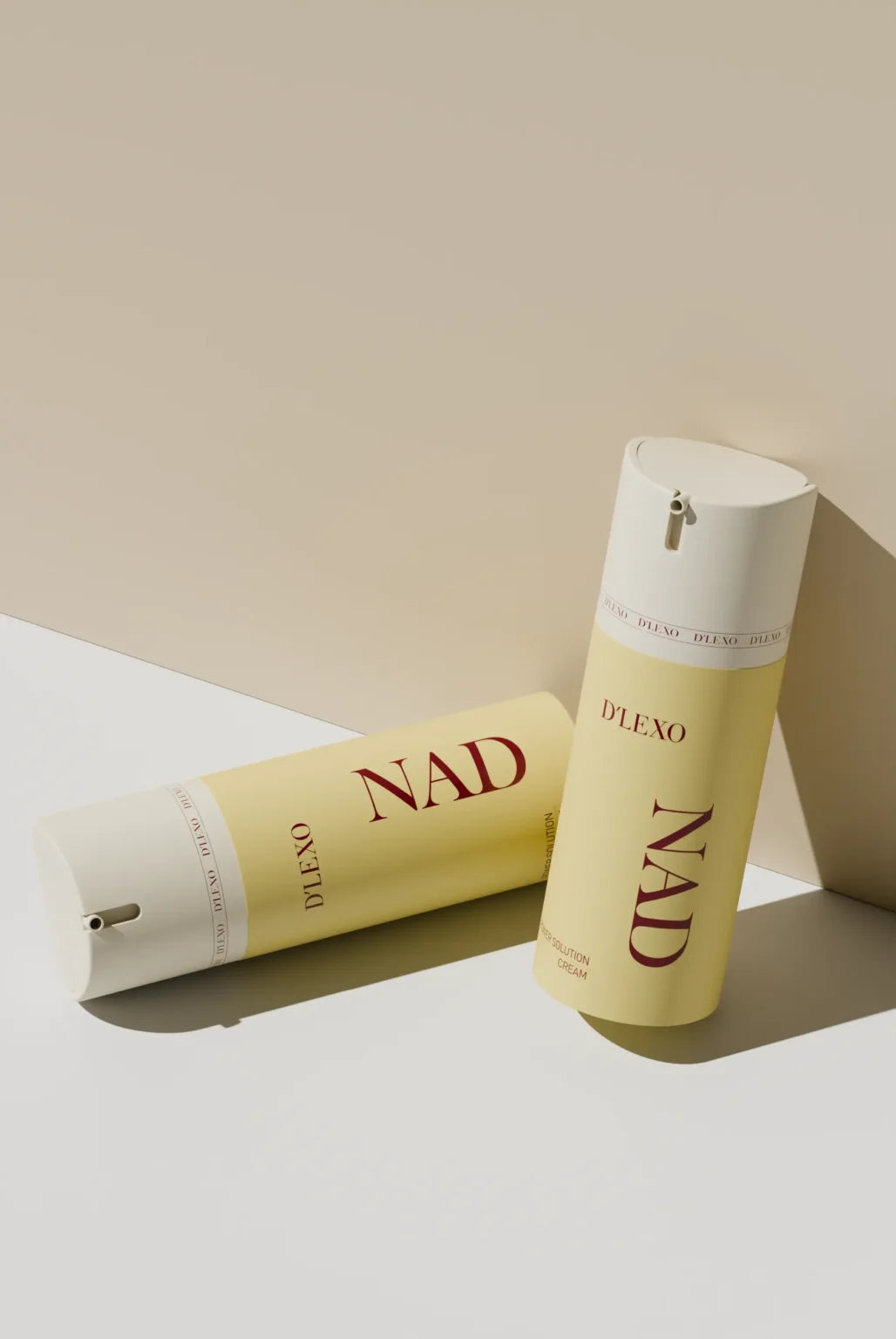 DERMALINE D’LEXO NAD Power Solution Cream energizuojantis, skaistinantis veido kremas su NAD, niacinamidu, pažangiu peptidų kompleksu ir resveratroliu, 100ml