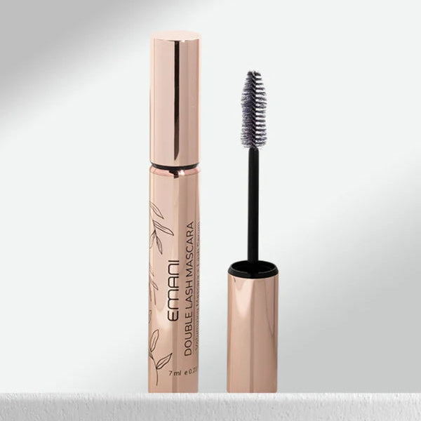 EMANI blakstienų tušas/serumas "Double Lash Mascara", 7ml