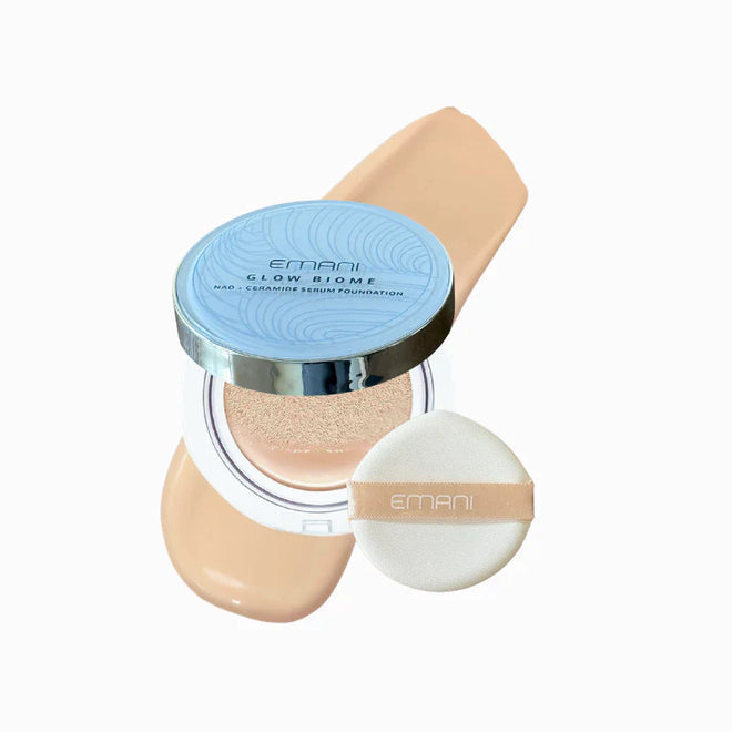 EMANI makiažo pagrindas "Glow Biome NAD+ Serum Foundation", 15g