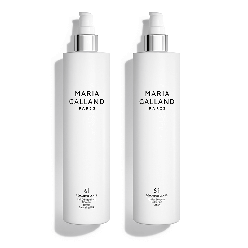 Maria Galland Valiklių duetas 61 Prausimosi pienelis 400ml + 64 Drėkinantis losjonas 400ml LIMITED