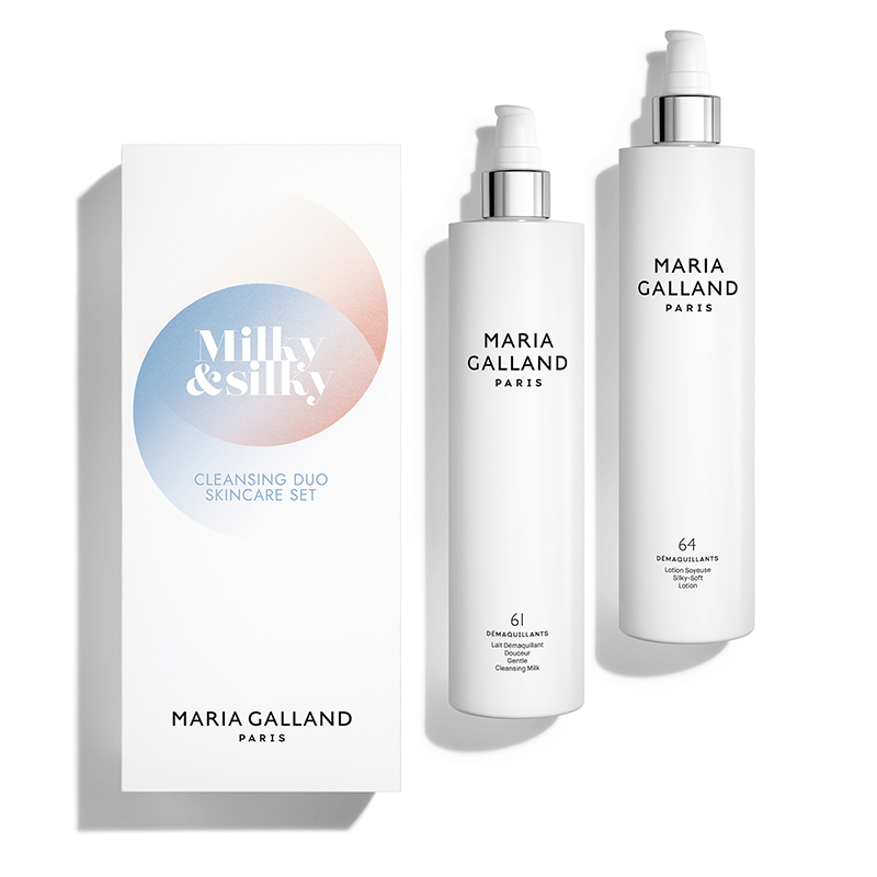 Maria Galland Valiklių duetas 61 Prausimosi pienelis 400ml + 64 Drėkinantis losjonas 400ml LIMITED