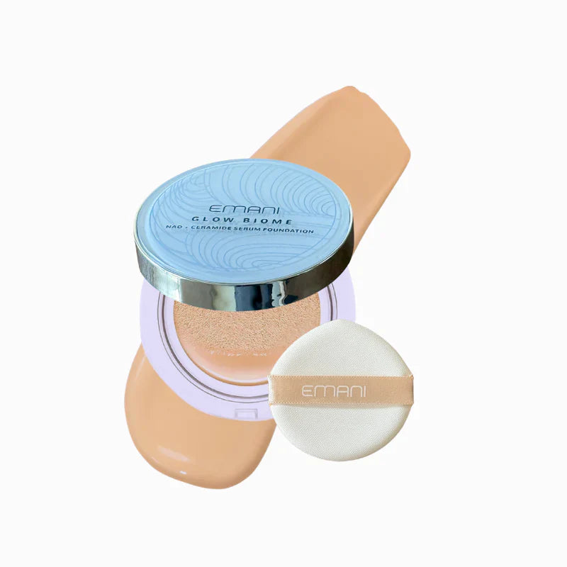 EMANI makiažo pagrindas "Glow Biome NAD+ Serum Foundation", 15g
