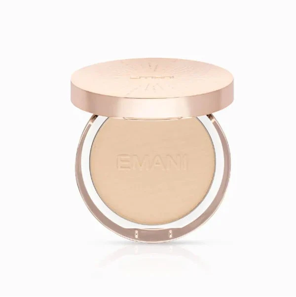 EMANI matizuojantis kompaktinis mineralinis makiažo pagrindas „Flawless Matte Foundation“, 12g