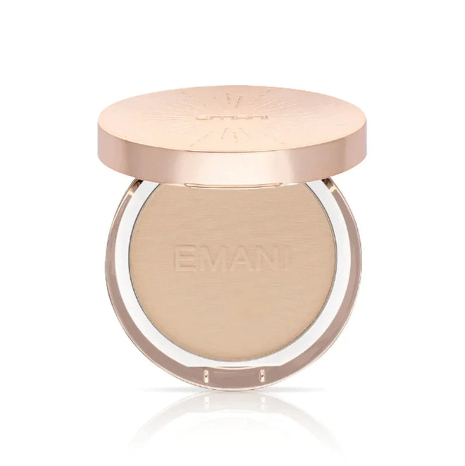 EMANI matizuojantis kompaktinis mineralinis makiažo pagrindas „Flawless Matte Foundation“, 12g