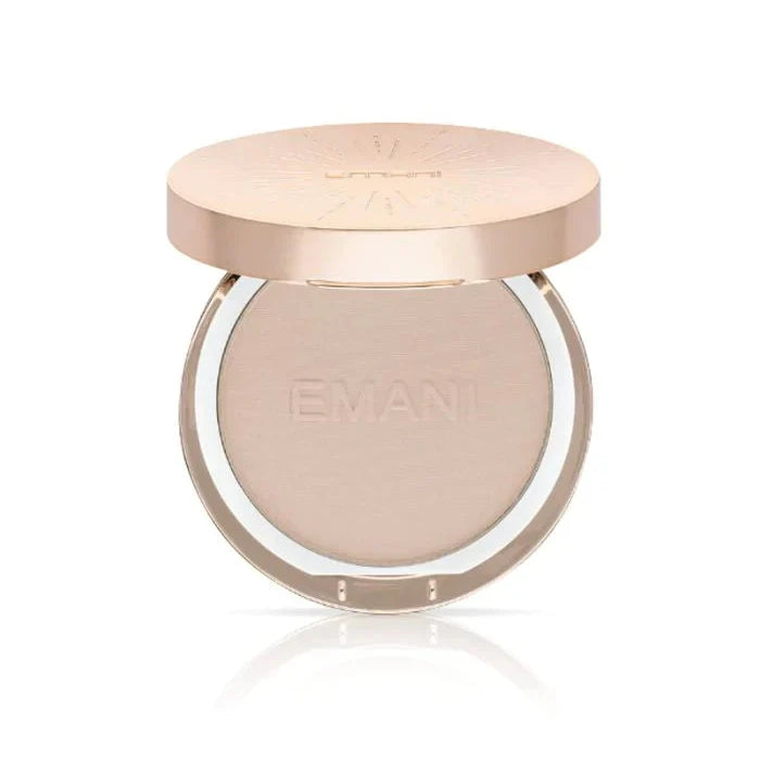 EMANI matizuojantis kompaktinis mineralinis makiažo pagrindas „Flawless Matte Foundation“, 12g