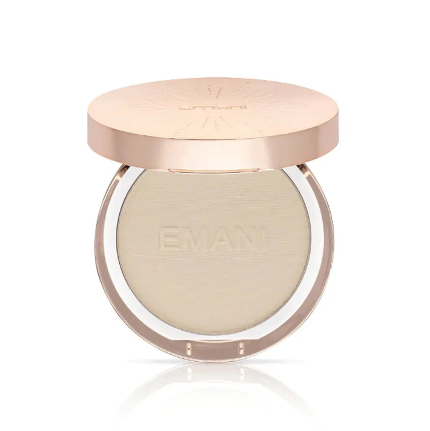 EMANI matizuojantis kompaktinis mineralinis makiažo pagrindas „Flawless Matte Foundation“, 12g