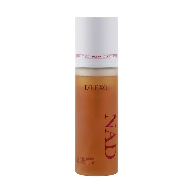 DERMALINE D’LEXO NAD Power Solution Bubble Toner Drėkinantis Ir Odos Gyvybingumą Puoselėjantis Putų Tonikas Su 1 % NAD, Aminorūgštimis, Antioksidantais Ir Peptidais, 200ml