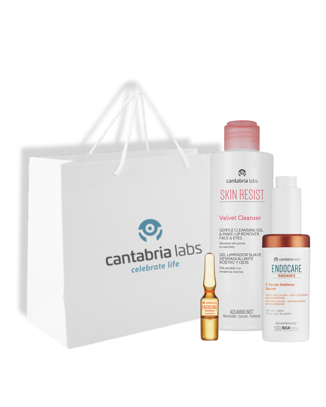 CANTABRIA LABS Endocare ir Skin Resist Antioksidantų ir odos švytėjimo rinkinys