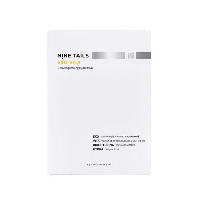 NINE TAILS EXO-VITA intensyviai drėkinanti, odą skaistinanti kaukė, 5vnt