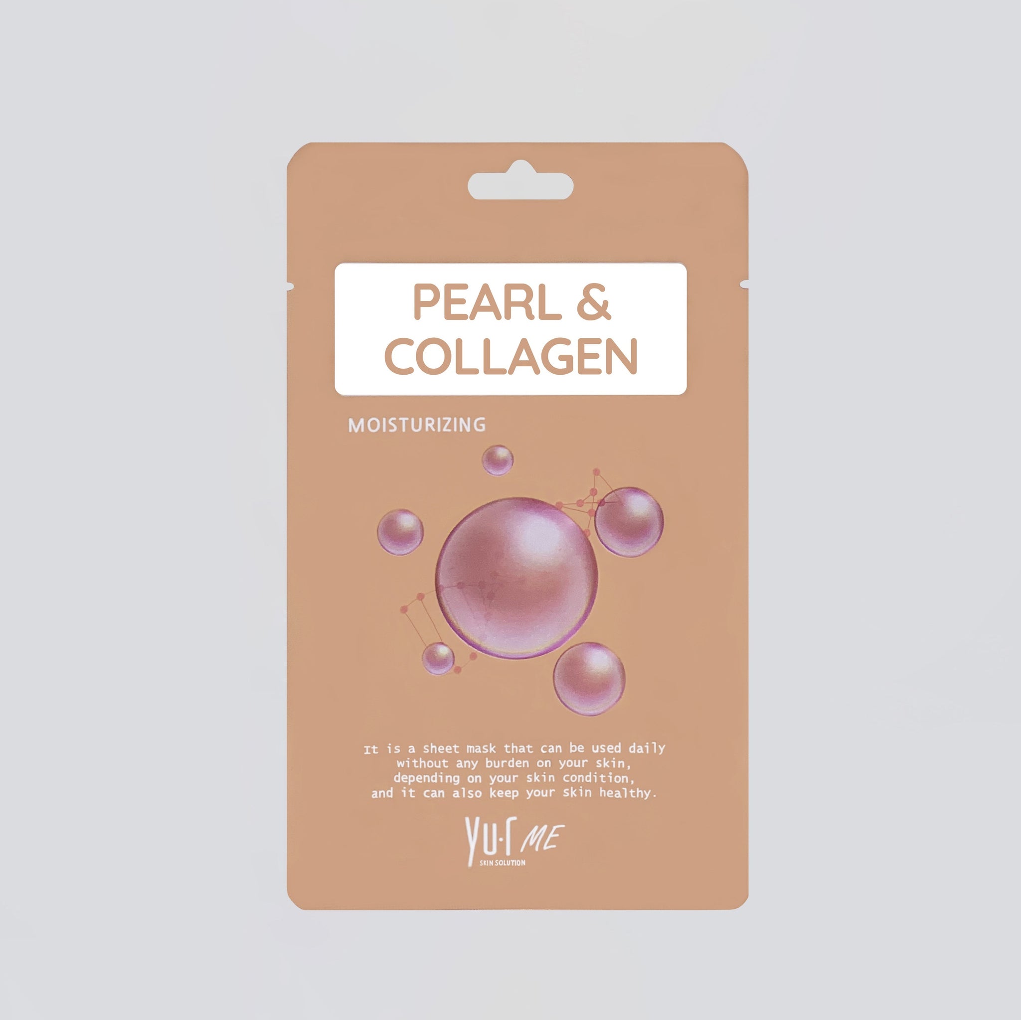 YU.R ME PEARL&COLLAGEN SHEET MASK, 25g