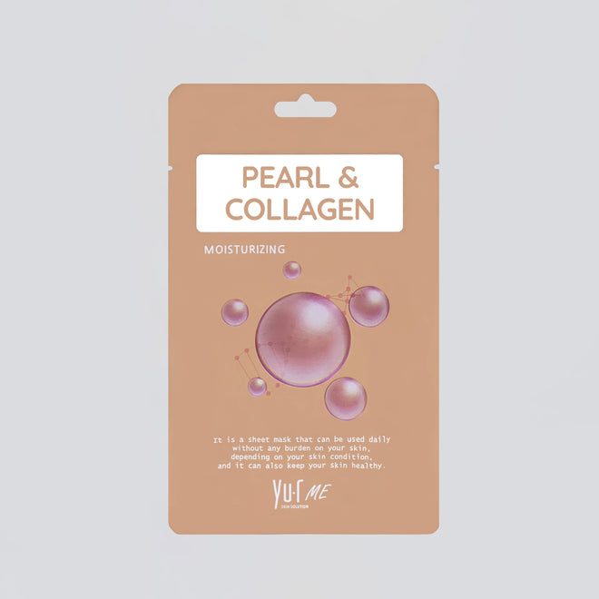 YU.R ME PEARL&COLLAGEN SHEET MASK, 25g