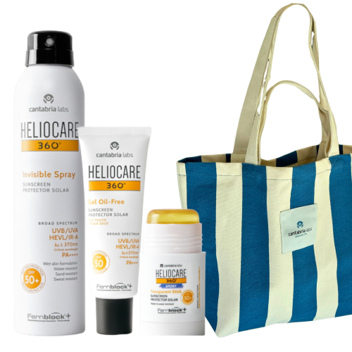 CANTABRIA LABS Heliocare rinkinys + DOVANA vasariškas krepšys