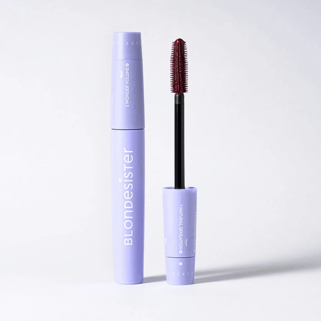 BLONDESISTER blakstienų tušas "4 in 1 Click&Turn",  Berry Bloom - burgundiškas, 12ml