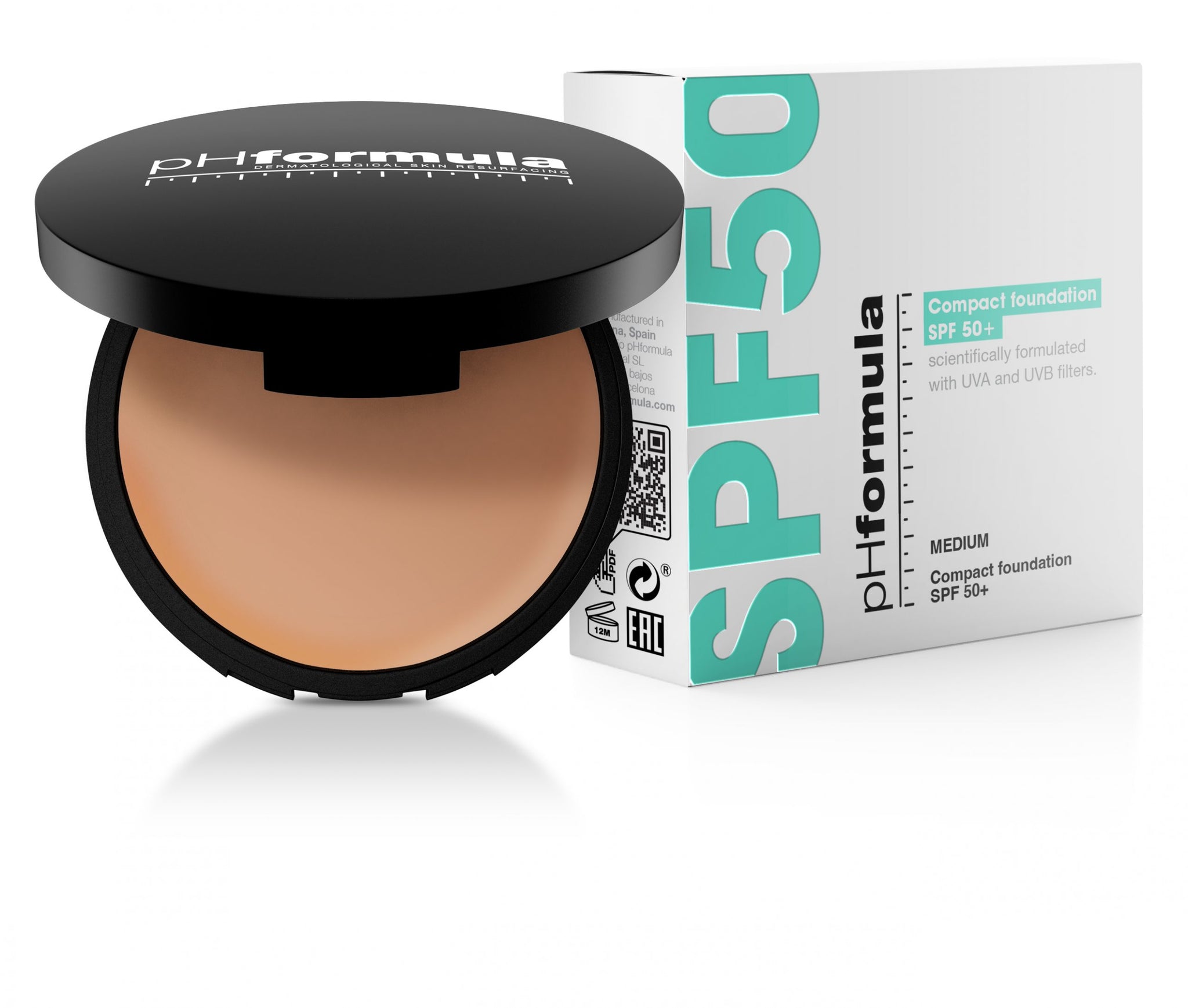 pHformula Kompaktinė kreminė pudra SPF50, 14g