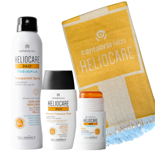 CANTABRIA LABS Heliocare rinkinys + DOVANA vasariškas rankšluostis