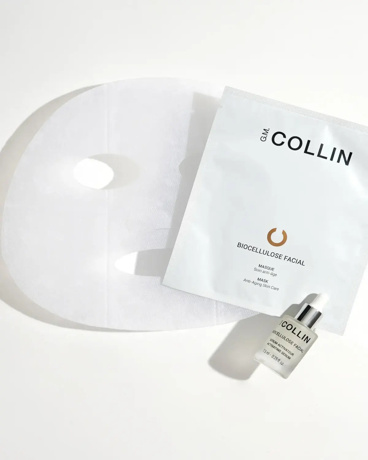 G.M. COLLIN BIOCELIULIOZINĖ VEIDO KAUKĖ SU SERUMU, 5vnt + 7ml