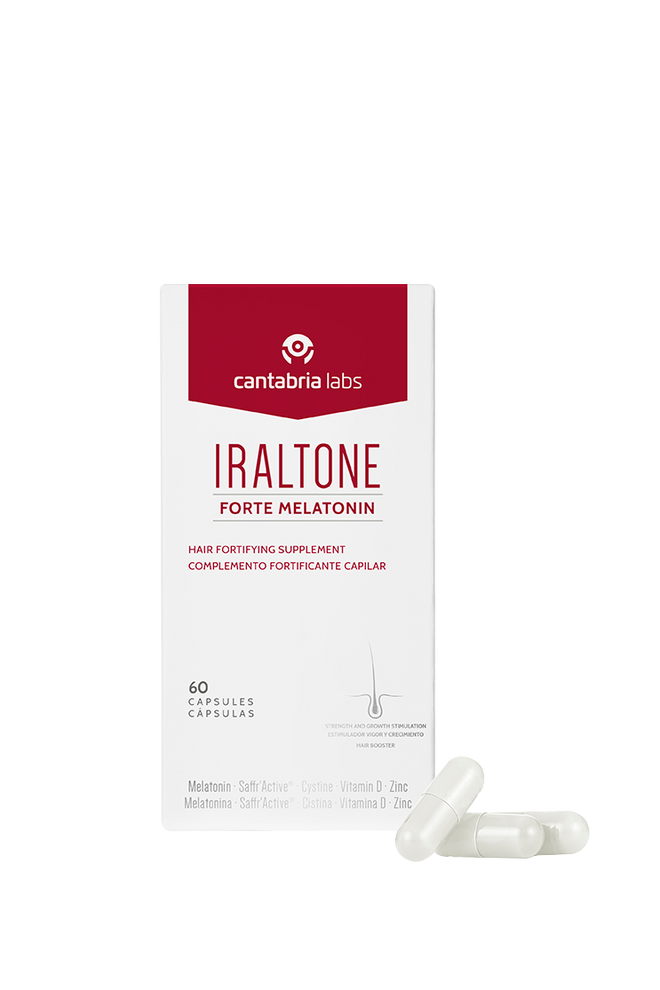 IRALTONE FORTE MELATONIN MAISTO PAPILDAI PLAUKAMS, 60 kapsulių
