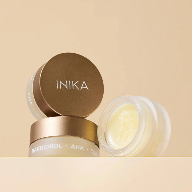 INIKA Organic lūpų kaukė AHA + BAKUČIOLIS, 5ml