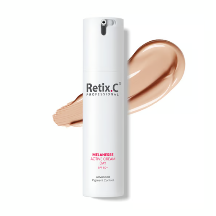 Retix.C Melanesse dieninis veido kremas su spalva SPF50+, 50ml