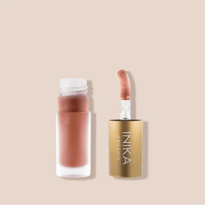 INIKA Organic lūpų aliejus su švelniu atspalviu, kolagenas + skvalenas, 5ml
