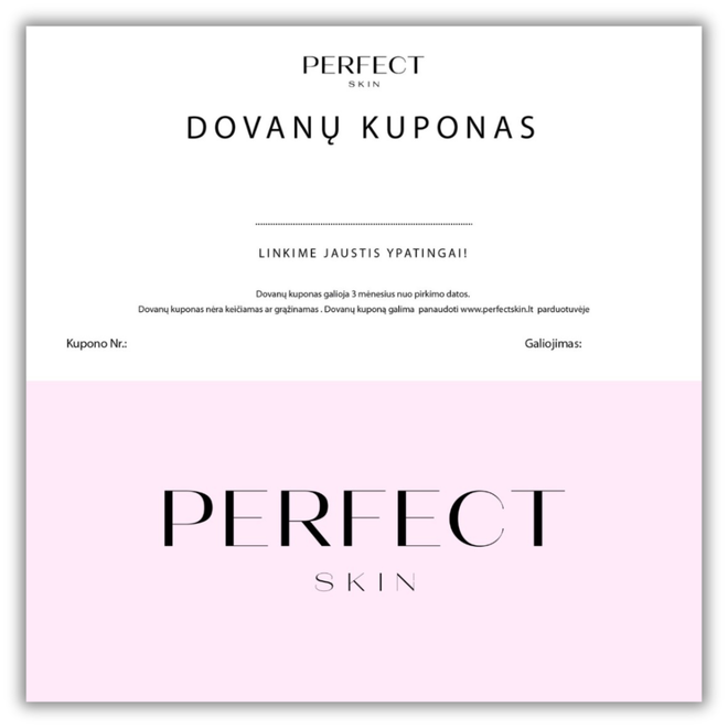 PERFECTSKIN.LT DOVANŲ KUPONAS