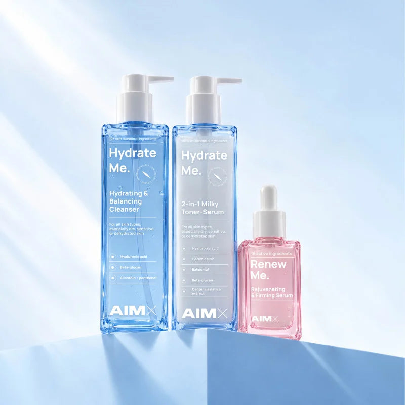AIMX „2-in-1 Milky Toner-Serum“ Drėkinantis ir odos balansą palaikantis dvigubo poveikio tonikas-serumas, 195ml