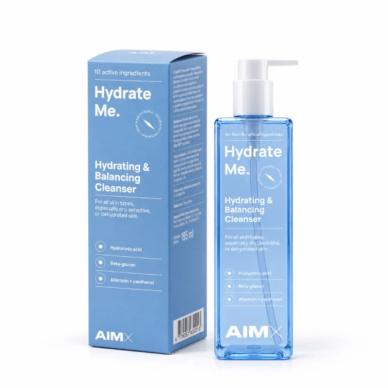 AIMX „Hydrating & Balancing Cleanser“ Drėkinantis ir odos balansą palaikantis veido prausiklis, 195ml