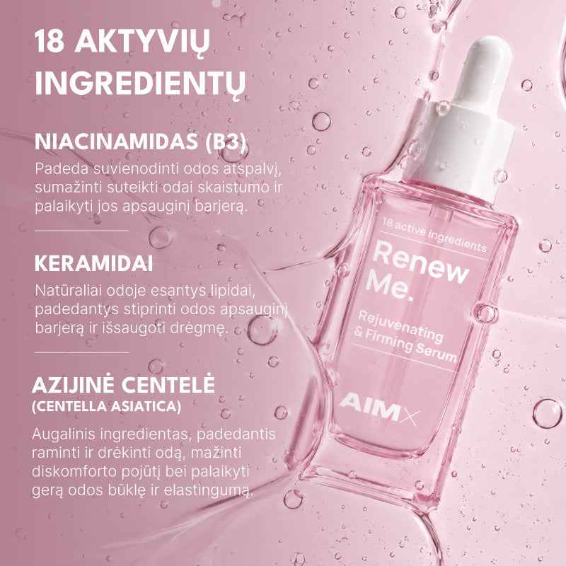 AIMX „Rejuvenating & Firming Serum“ Gaivinantis serumas odos stangrumui ir švytėjimui, 30ml