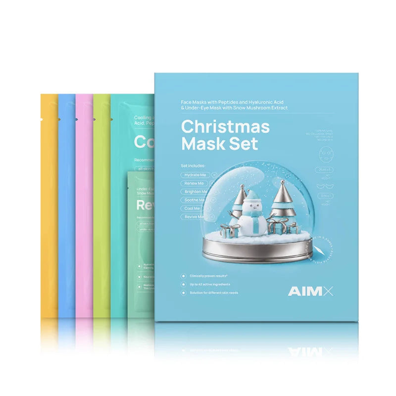 AIMX Veido kaukių rinkinys "Christmas Mask Set", 6vnt.