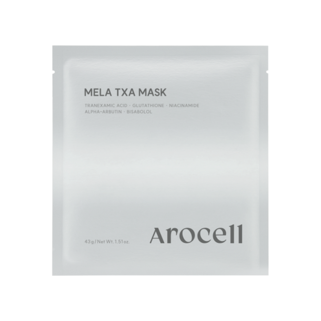 AROCELL Mela TXA Mask – skaistinamoji veido kaukė, 1vnt.