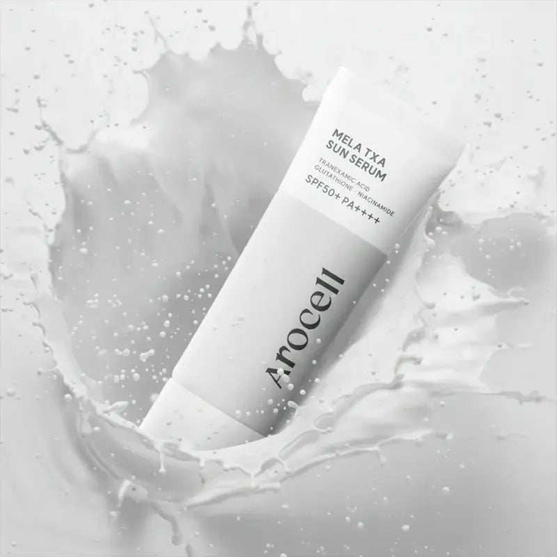 AROCELL Mela TXA Sun Serum – apsauginis veido serumas nuo saulės (SPF50+ PA++++), 40 ml