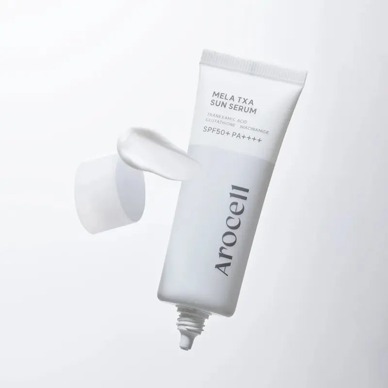 AROCELL Mela TXA Sun Serum – apsauginis veido serumas nuo saulės (SPF50+ PA++++), 40 ml