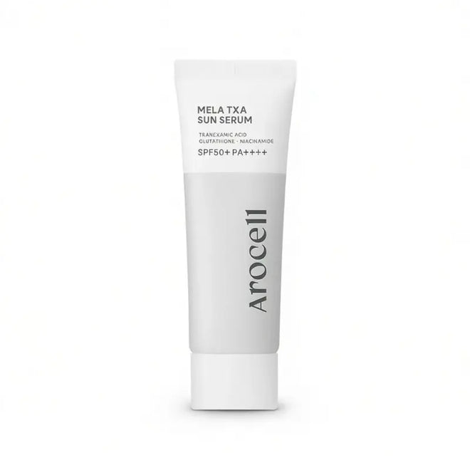 AROCELL Mela TXA Sun Serum – apsauginis veido serumas nuo saulės (SPF50+ PA++++), 40 ml