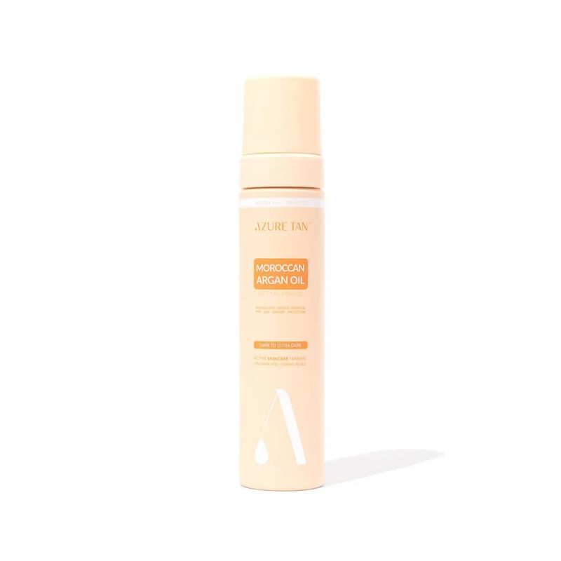 Azure Tan Greito poveikio argano aliejaus savaiminio įdegio putos "Argan Oil – Dark To Ultra Dark", 200ml