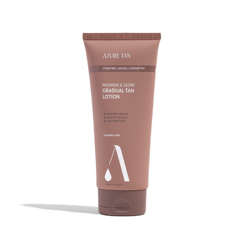 Azure Tan “Nourish and Glow” Gradual Tan laipsniško savaiminio įdegio losjonas, 200ml