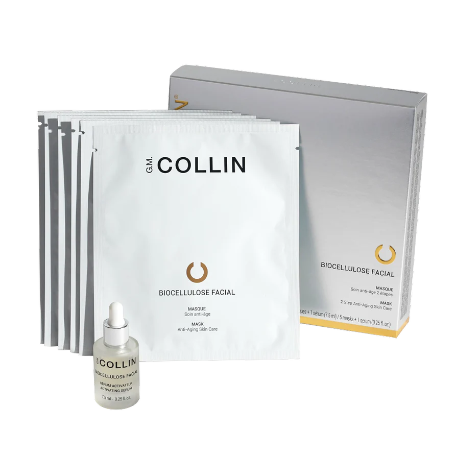 G.M. COLLIN BIOCELIULIOZINĖ VEIDO KAUKĖ SU SERUMU, 5vnt + 7ml
