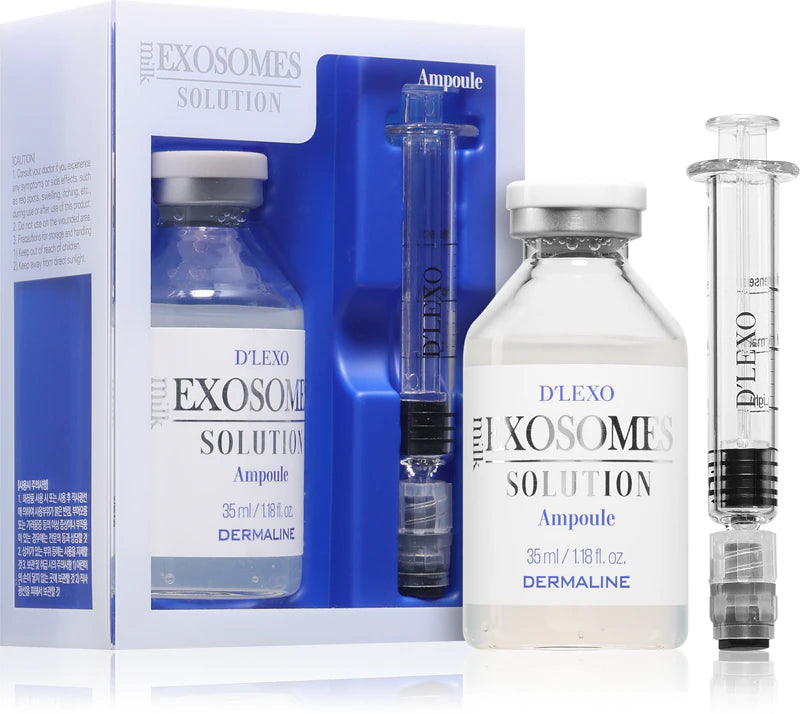 Dermaline D’Lexo Milk Exosomes Solution Ampoule su egzosomom, azijine centele ir adenozinu, 35ml