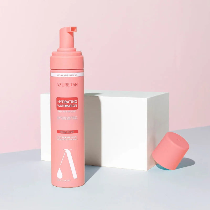 Azure tan drėkinančios savaiminio įdegio putos "Hydrating Watermelon - Medium to Dark", 200ml