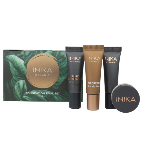 INIKA ORGANIC MAKIAŽO PAGRINDŲ BANDOMASIS RINKINYS, (Medium)