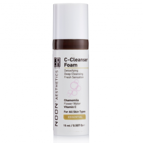 NOON Aesthetics C-Cleanser putos - giliai valantis prausiklis su Vit.C, 15g TRAVEL SIZE