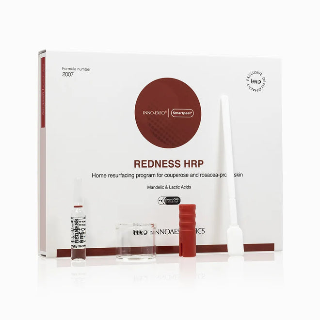 INNO-EXFO® REDNESS HRP RŪGŠTINĖ PROGRAMA KUPEROZINEI, Į PARAUDIMĄ LINKUSIAI ODAI