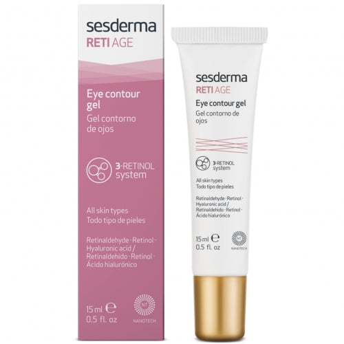 SESDERMA RETI-AGE JAUNINANTIS PAAKIŲ GELIS SU RETINOLIU, 15ml