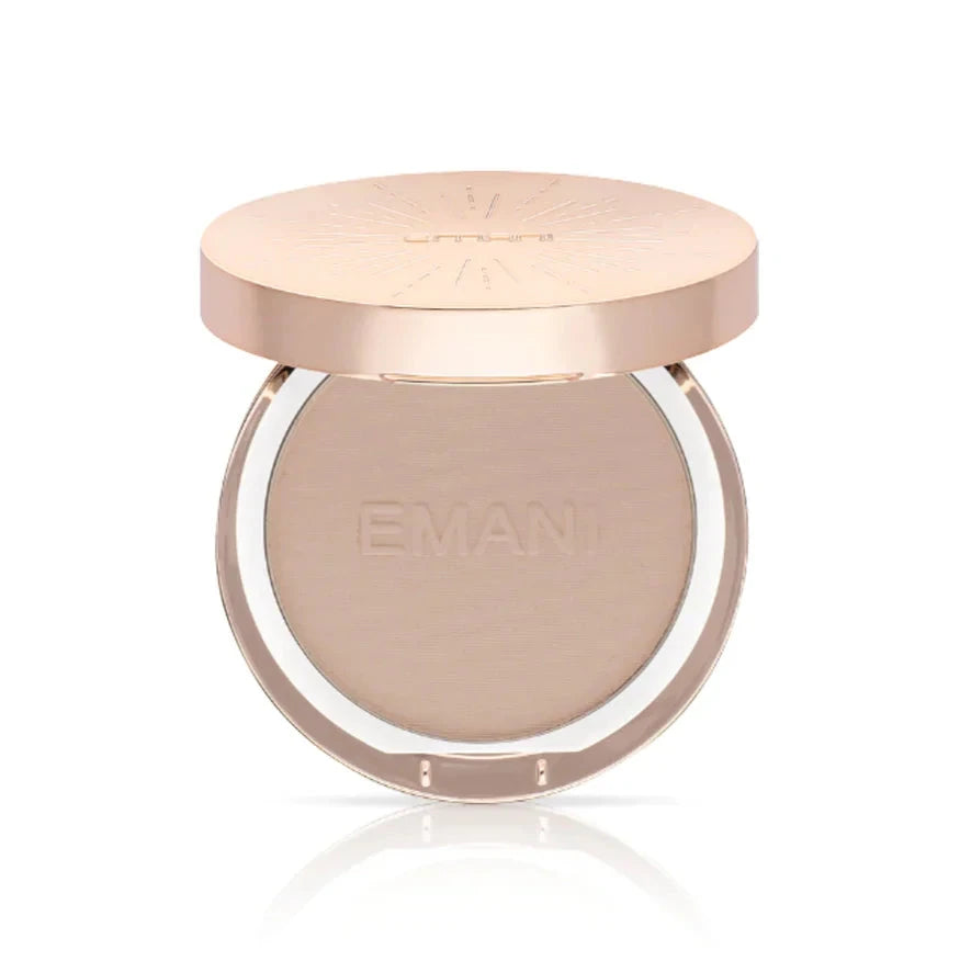 EMANI matizuojantis kompaktinis mineralinis makiažo pagrindas „Flawless Matte Foundation“, 12g