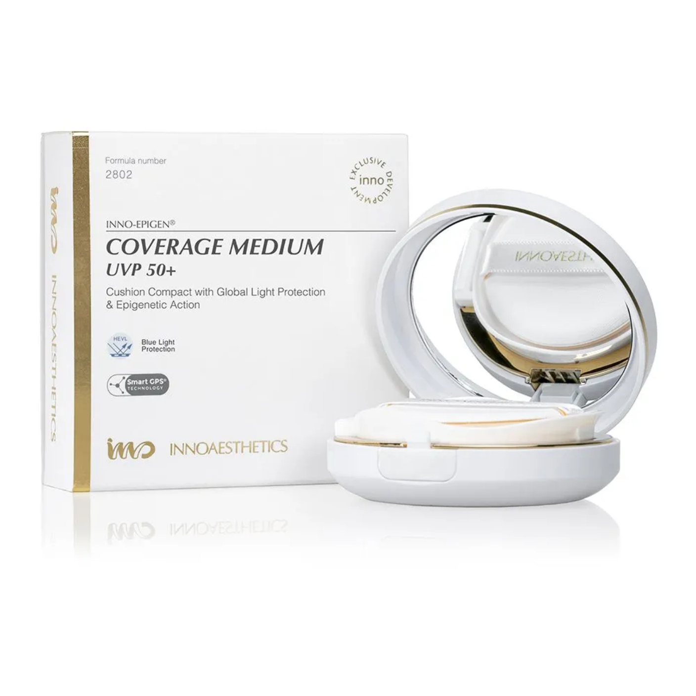 INNOAESTHETICS  Kompaktinė pudra UVP 50+, 14g